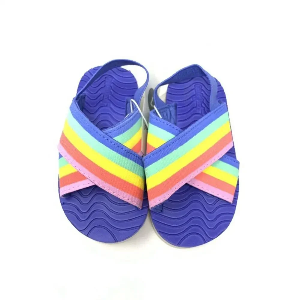 Cat & Jack Wallis Sandals Rainbow Strappy‎ Size 7
